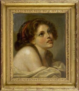 Portrait De Jeune Fille by Jean Baptiste Greuze