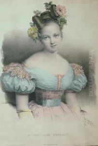 Portret Mlodej Kobiety by Henri Grevedon