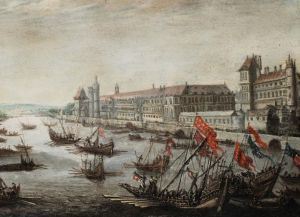 Pariser Stadtvedute by Charles Laurent Grevenbroeck