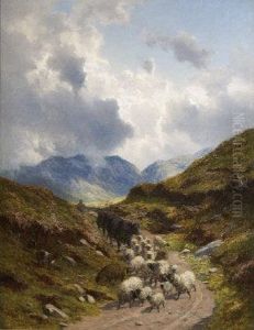 The Way Home - Mountain Landscape by Alfred Grey