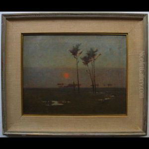 Landscape At Dusk by Louis Monro Grier