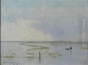 A Coastal Scene At Low Tide by Louis Monro Grier