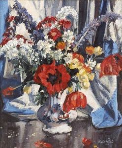 Flowers In A Vase by Walter Graham Grieve