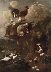 A Rooster, Two Doves And A Partridge A Rooster, Two Doves And A Partridge