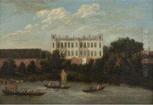 Syon House From The Thames by Robert Griffier