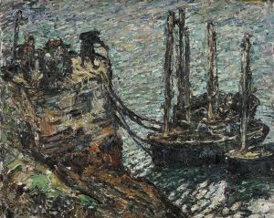 Finistere-breton Fishing Boats by Walter Griffin