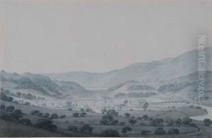 View Of Dolgelly by Moses Griffiths