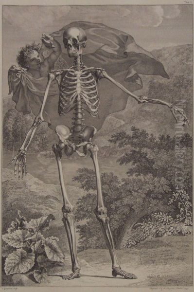 Standing Skeleton And Cherub - view 1