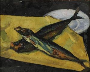 Nature Morte Aux Poissons by Roger Grillon