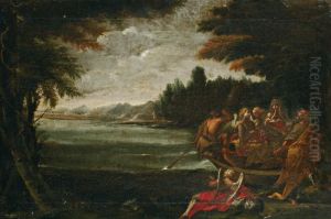 La Fuite En Egypte by Giovanni Francesco Grimaldi