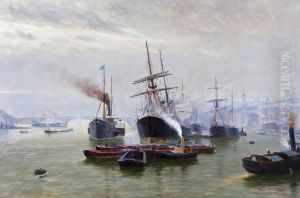 Part Of A Harbour by Johannes Martin Grimelund