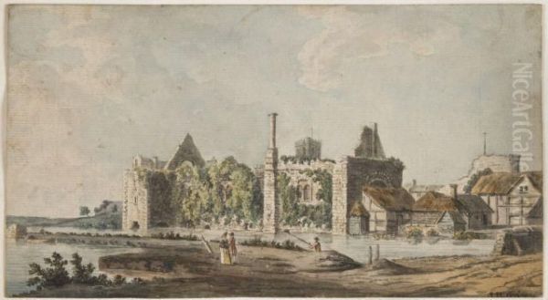 Vue De Christ Church Castle, Angleterre - view 1