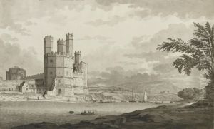 Caernarvon Castle, North Wales by Samuel Hieronymus Grimm