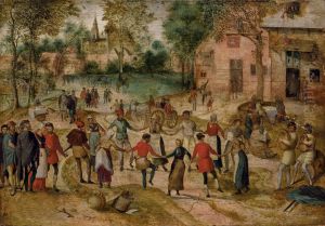 La Danse Des Paysans by Jacob Grimmer