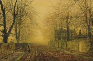 Under The Beeches by John Atkinson Grimshaw