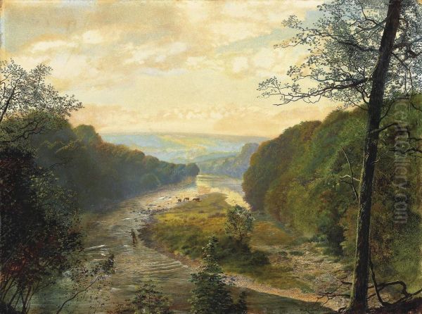 The Wharfe Valley, With Barden Tower Beyond - view 1