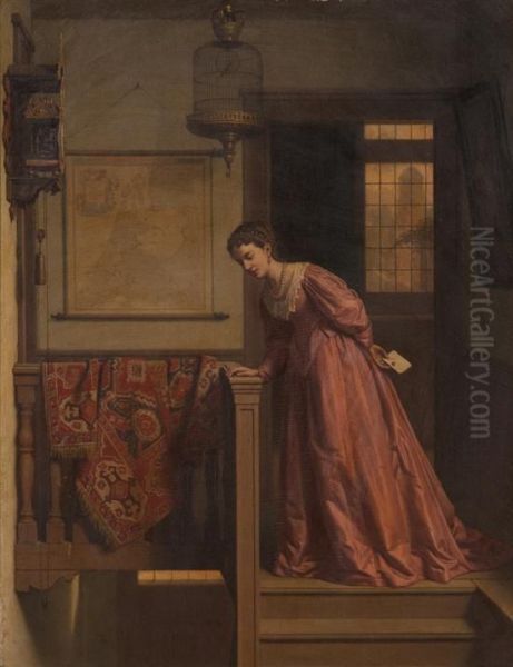 Woman At The Stairs - view 1