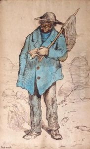 Sketch Of A Traveller by Ernest Henry Griset