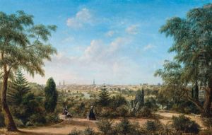 View Of Melbourne Looking Across The