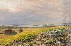 Paysage Ensoleille. by Pierre Grivolas