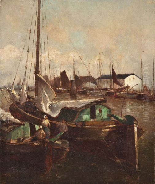 Fischerboote Im Hafen - view 1