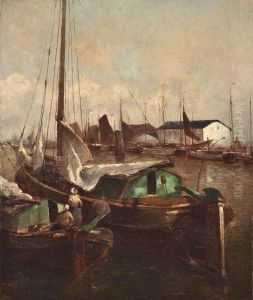 Fischerboote Im Hafen
