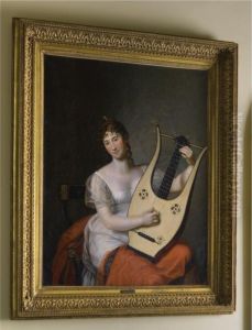 Portrait Of Federica Von Mecklenburg-strelitz by Friederich Carl Groger