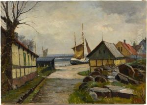 Harbor Scene by Albert Lorey Groll