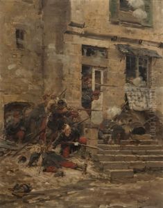 The Ambush by Paul Louis Narcisse Grolleron