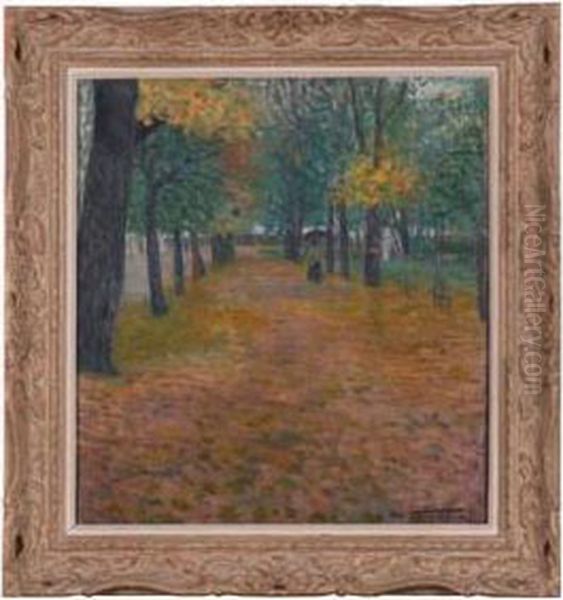 Parklandskap Med Kvinne - view 1