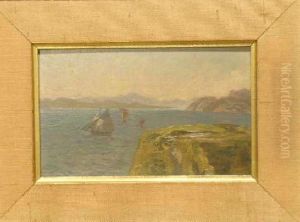 Boats Along A Rocky Coast
