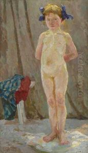 Madchen Nach Dem Bade. by Johanna Luise Groppe