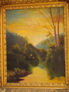 Paysage Lacustre by Achille Gros