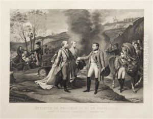 Entrevue De Napoleon 1er Et De Francois Ii by Antoine-Jean Gros