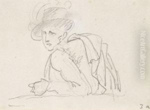 Etude De Portrait D'homme En Buste