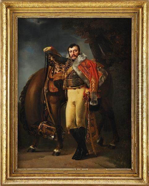 Portrait Du Comteclaude Etienne Guyot, Colonel Des Chasseurs A Cheval De La Gardeimperiale, Chambellan De L'empereur Napoleon 1er - view 1