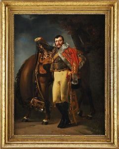 Portrait Du Comteclaude Etienne Guyot, Colonel Des Chasseurs A Cheval De La Gardeimperiale, Chambellan De L'empereur Napoleon 1er by Antoine-Jean Gros