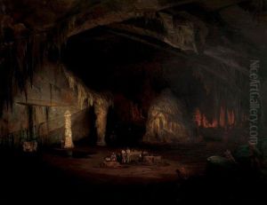 Grutas De Cacahuamilpa by Baron Jean-Baptiste Gros