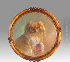 Portrait De Chien by Louis Aime Grosclaude