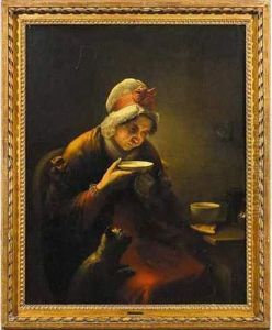 La Femme Au Chat by Louis Aime Grosclaude