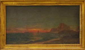 Sunset On The Coast Of Maine by Daniel Charles Grose