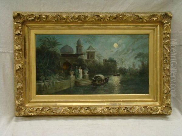 Scene Depicts River In India - view 1