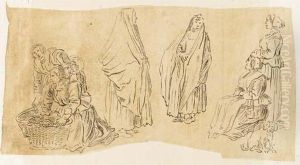 An Album Of Near 500 Humourous Sketches And Caricatures by Francis, Captain Grose