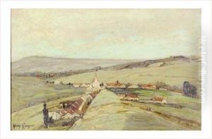 Village En Bresse by Henry Grosjean
