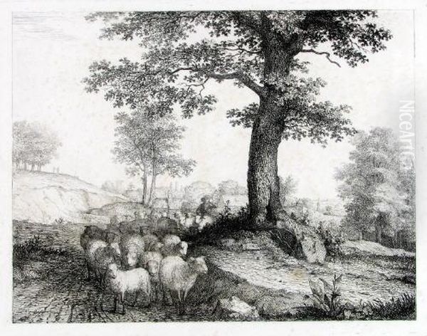 Landschaft Mit Einer Schafherde - view 1