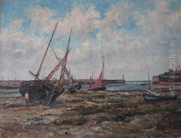 Beached Sailboat - view 1