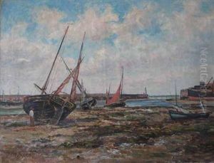 Beached Sailboat by Peter Alfred Gross