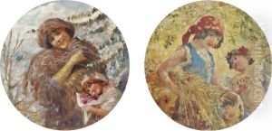 An Allegory Of Summer; And An Allegory Of Autumn by Carlo Grossi