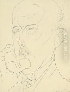 Bildnis Des Komponisten Max Von Schilling by Rudolf Grossmann
