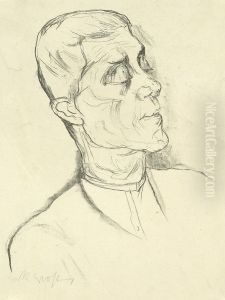Bildnis Des Malers Max Liebermann by Rudolf Grossmann